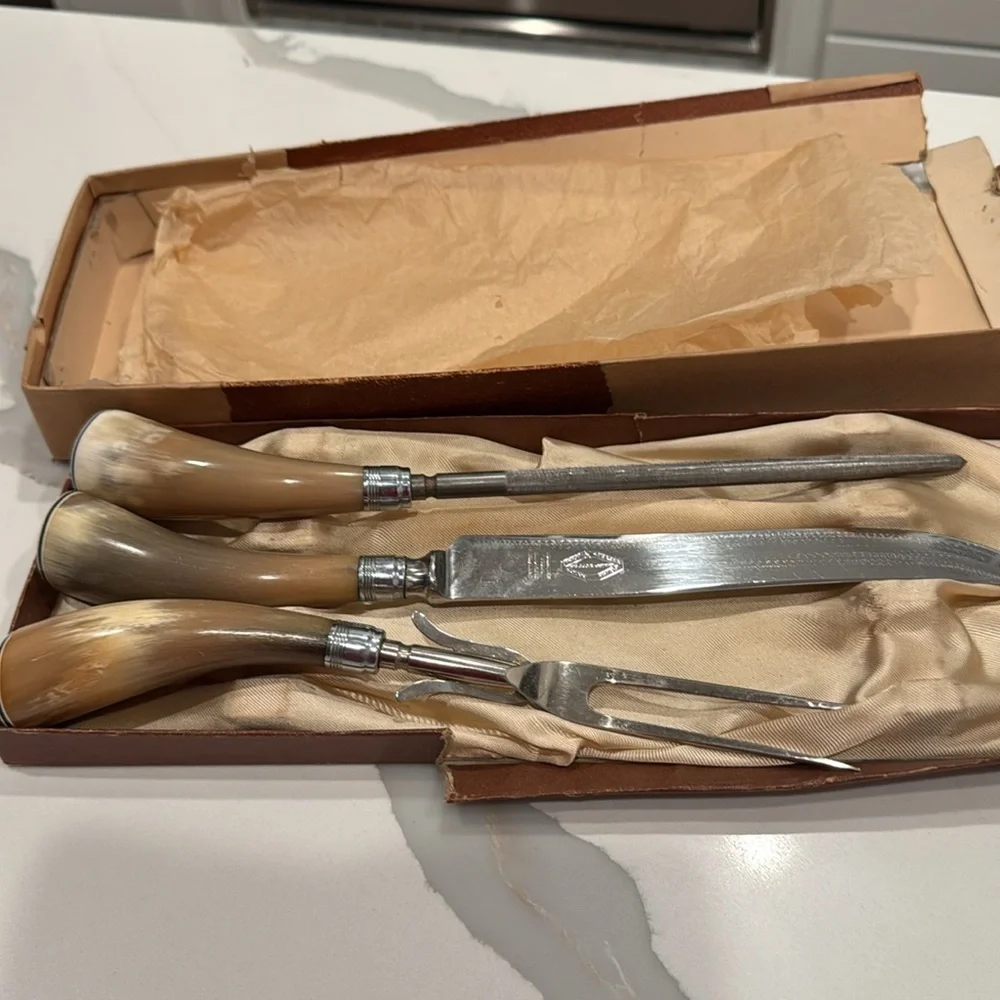 Vintage Sheffield Carving Set,